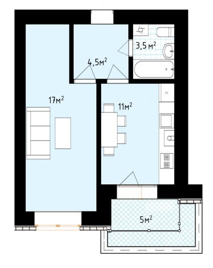 1-кімнатна 41 м² в ЖК White house від 21 150 грн/м², м. Ірпінь