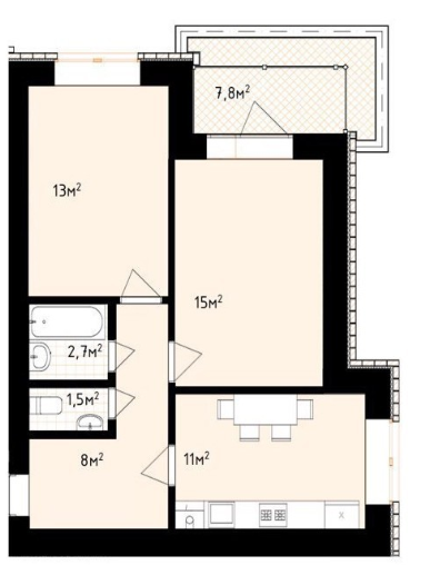 2-комнатная 59 м² в ЖК White house от 23 500 грн/м², г. Ирпень