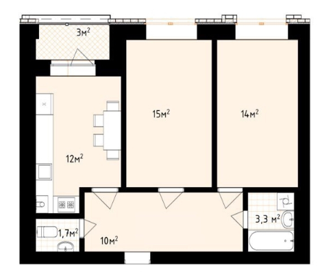 2-комнатная 59 м² в ЖК White house от 23 500 грн/м², г. Ирпень