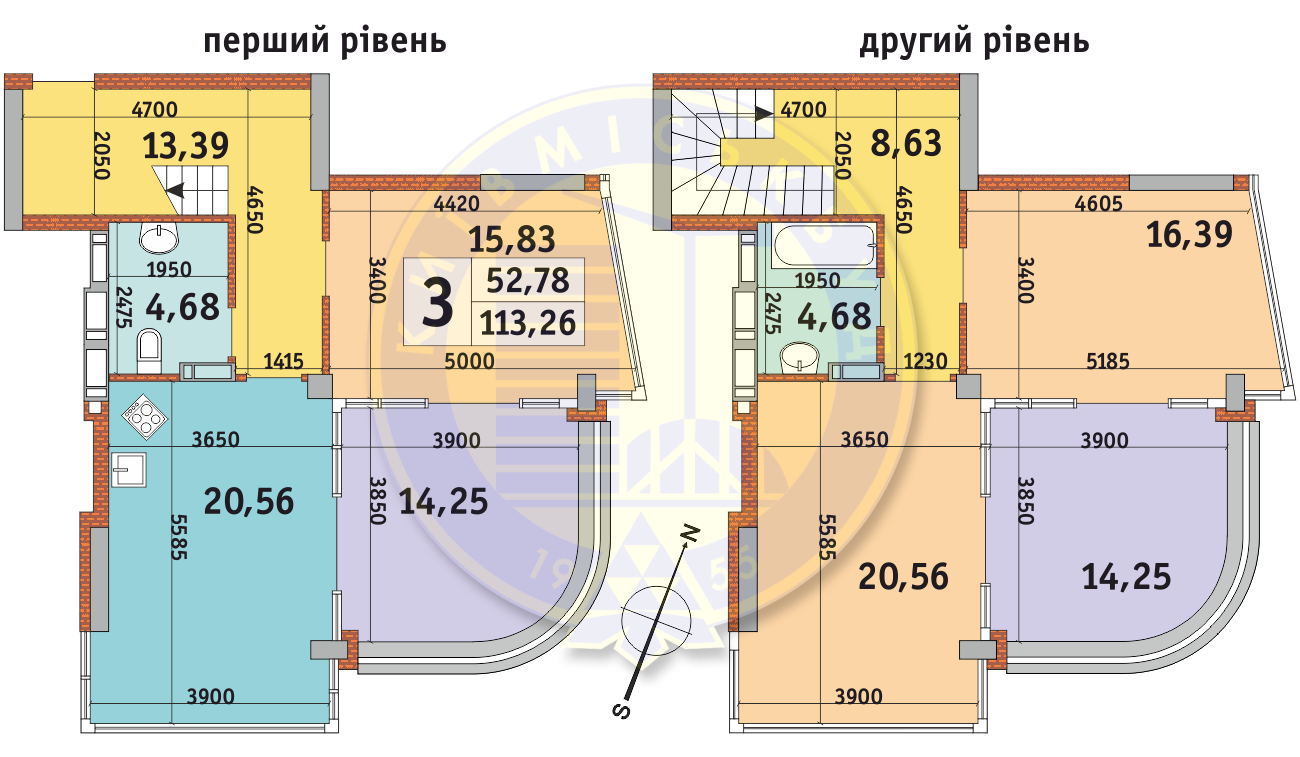 Двухуровневая 113.26 м² в ЖК Урловский-2 от 30 243 грн/м², Киев