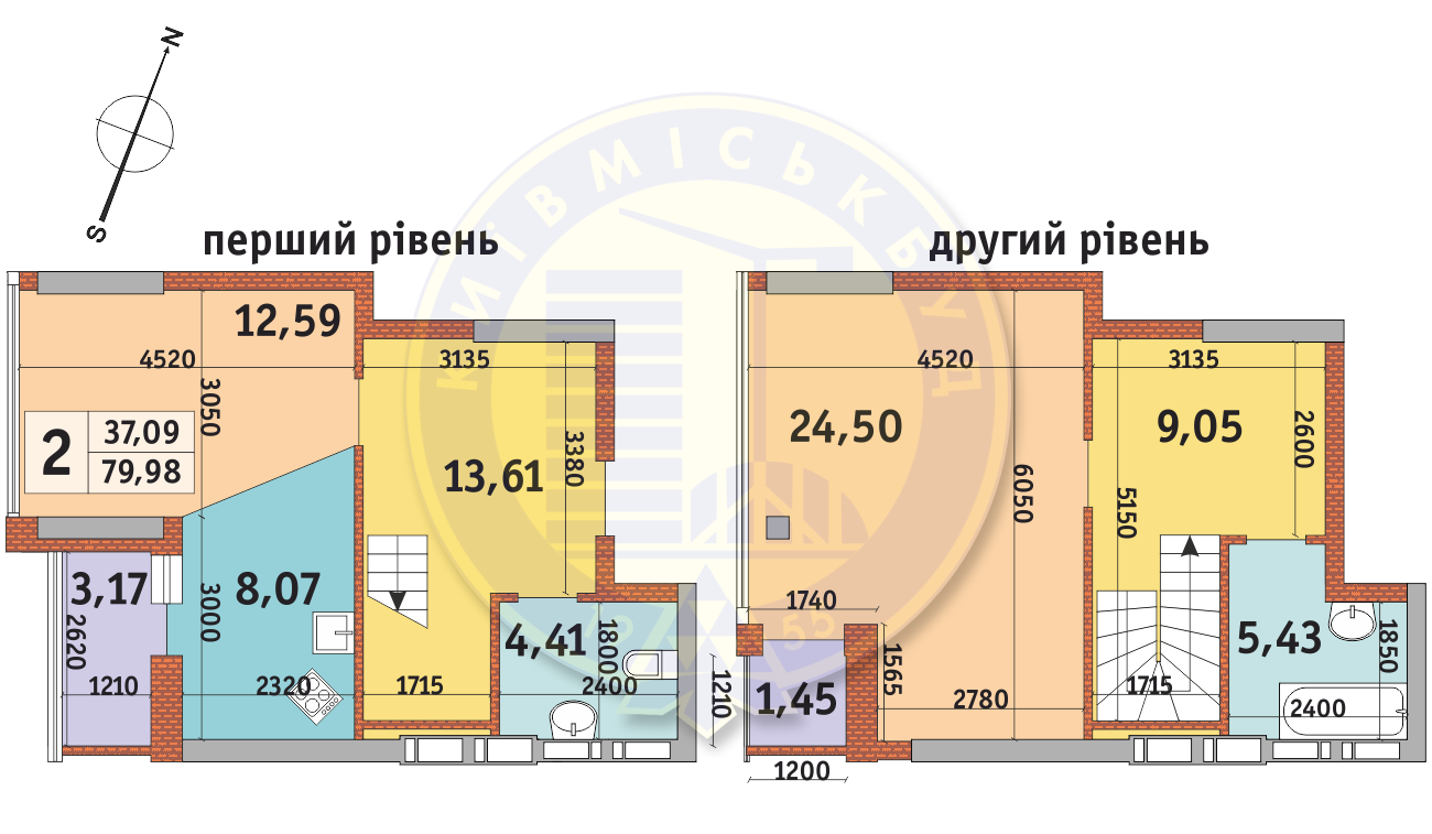 2-комнатная 79.98 м² в ЖК Урловский-2 от 21 131 грн/м², Киев
