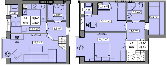 Двухуровневая 78.2 м² в ЖК Гудвил от 23 000 грн/м², с. Хотов