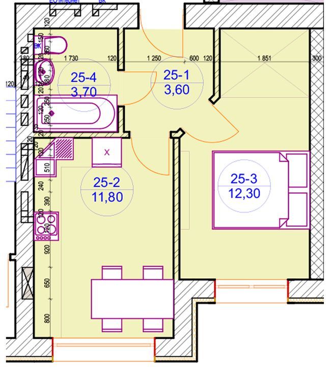 1-кімнатна 31.8 м² в ЖК Renome від 22 550 грн/м², м. Ірпінь