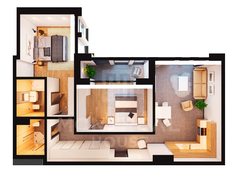 2-комнатная 88 м² в ЖК Montreal House от 49 834 грн/м², Киев