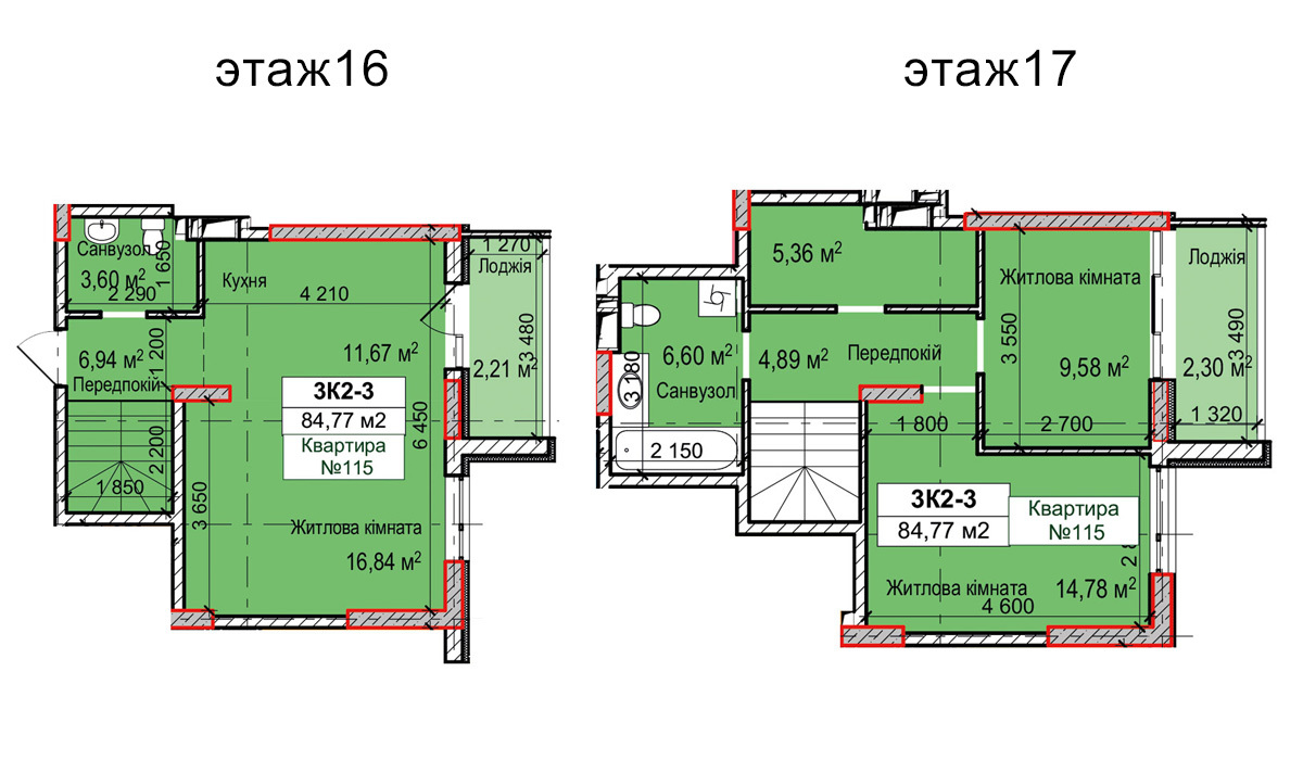 Дворівнева 96.43 м² в ЖК Вишгород Сіті Парк від 15 000 грн/м², м. Вишгород