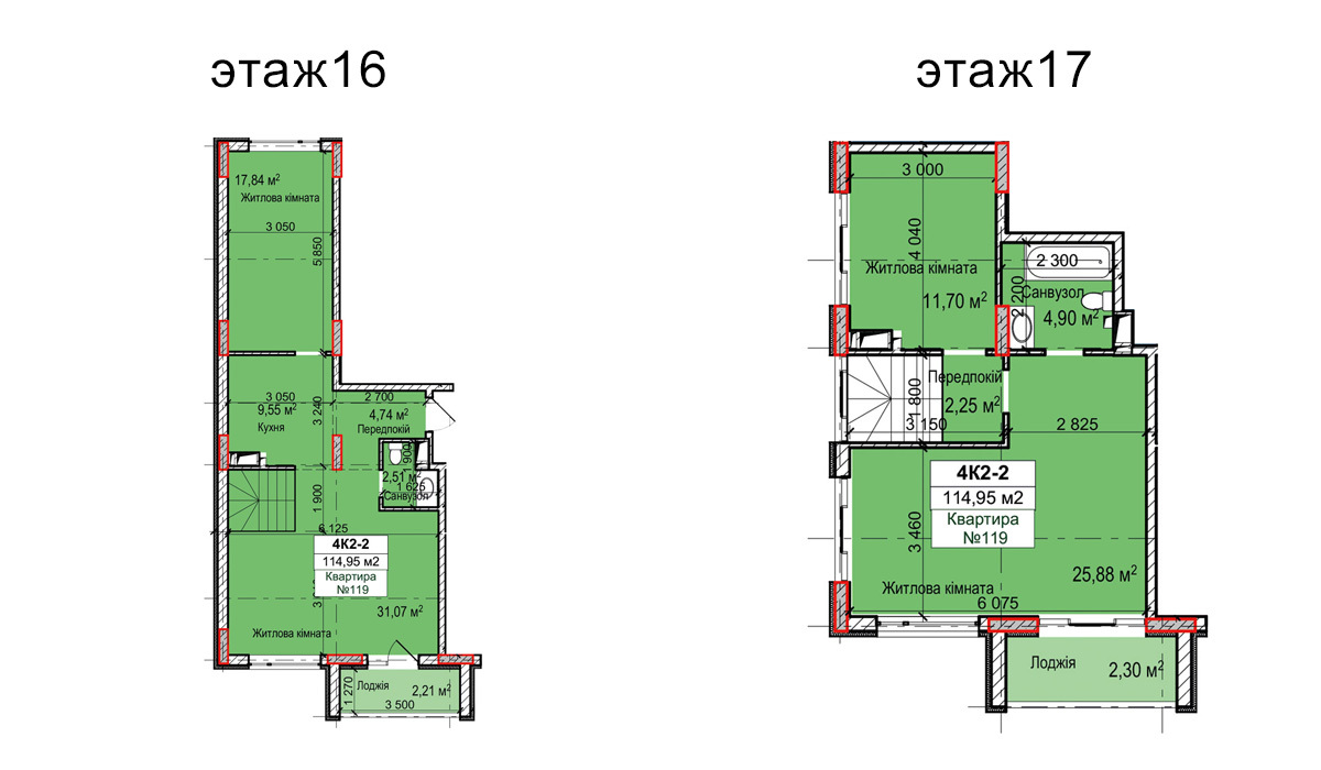 Дворівнева 114.95 м² в ЖК Вишгород Сіті Парк від 15 000 грн/м², м. Вишгород