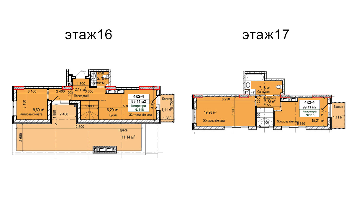 Двухуровневая 99.11 м² в ЖК Вышгород Сити Парк от 15 000 грн/м², г. Вышгород