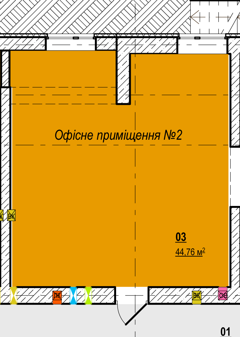 Офис 44.76 м² в ЖК Вышгород Сити Парк от застройщика, г. Вышгород