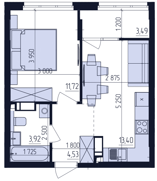 1-комнатная 37.06 м² в ЖК Современный квартал от 22 300 грн/м², Киев