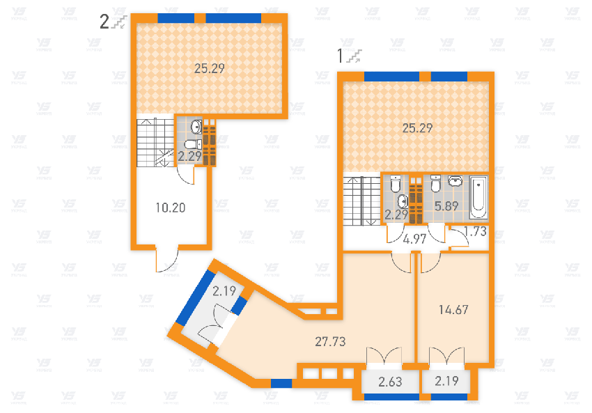 2-кімнатна 102.07 м² в ЖК SOLAR CITY від 21 160 грн/м², Київ