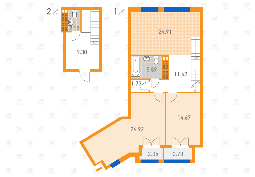 2-кімнатна 101.94 м² в ЖК SOLAR CITY від 20 700 грн/м², Київ