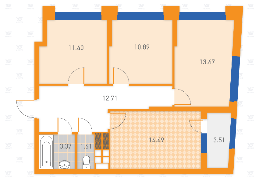 3-кімнатна 71.23 м² в ЖК SOLAR CITY від забудовника, Київ