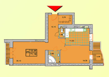 2-кімнатна 71.18 м² в ЖК Паркова Оселя від 14 500 грн/м², м. Буча