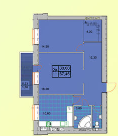 2-кімнатна 64.46 м² в ЖК Паркова Оселя від 17 500 грн/м², м. Буча