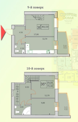Дворівнева 79.3 м² в ЖК Сонячна Оселя від 20 000 грн/м², м. Буча