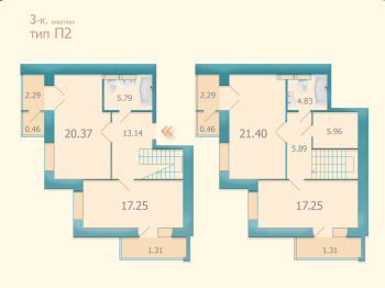 3-комнатная 120 м² в ЖК Козацкий от 22 000 грн/м², Киев