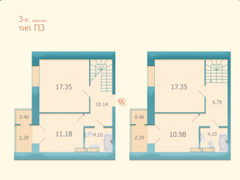 3-кімнатна 87.49 м² в ЖК Козацький від 22 000 грн/м², Київ