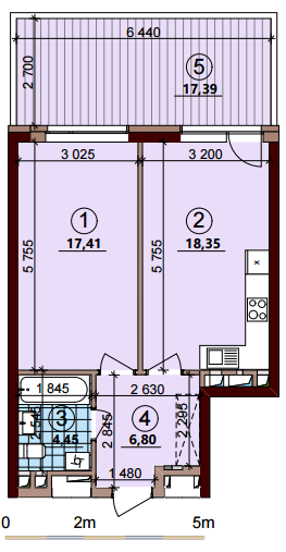1-кімнатна 52.23 м² в ЖК Варшавський Плюс від 18 950 грн/м², Київ