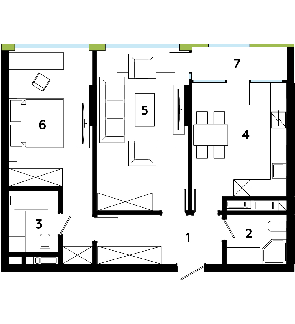 2-кімнатна 72.09 м² в ЖК Madison Gardens від 24 773 грн/м², м. Бровари