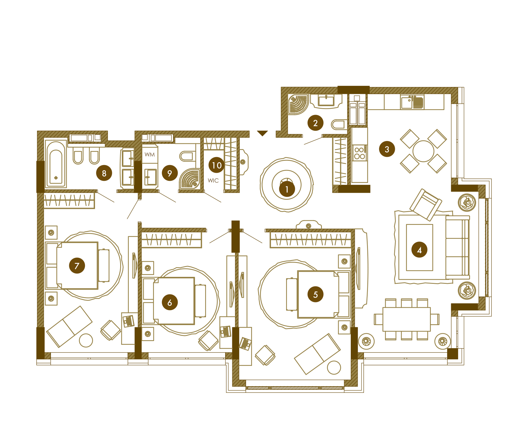4-кімнатна 131.75 м² в ЖК Obolon Residences від 70 150 грн/м², Київ