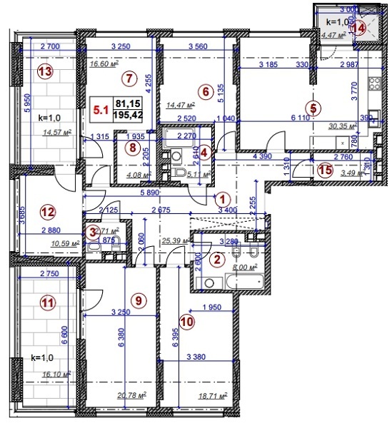 5+ комнат 195.42 м² в ЖК Ярославов Град от 70 450 грн/м², Киев
