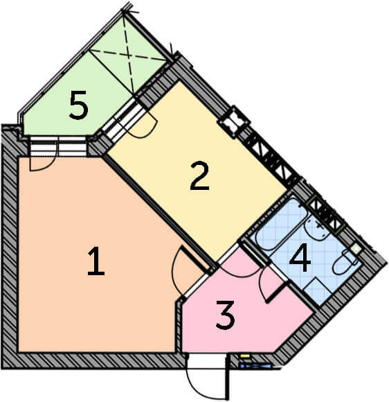 1-комнатная 42.38 м² в ЖК Британика от 16 000 грн/м², г. Ирпень