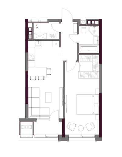 1-кімнатна 58.79 м² в БФК A136 Highlight Tower від 101 265 грн/м², Київ