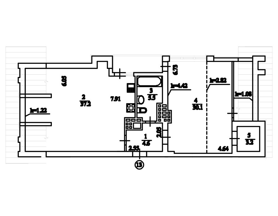 2-комнатная 82.2 м² в ЖК Comfort Club от 38 250 грн/м², Киев