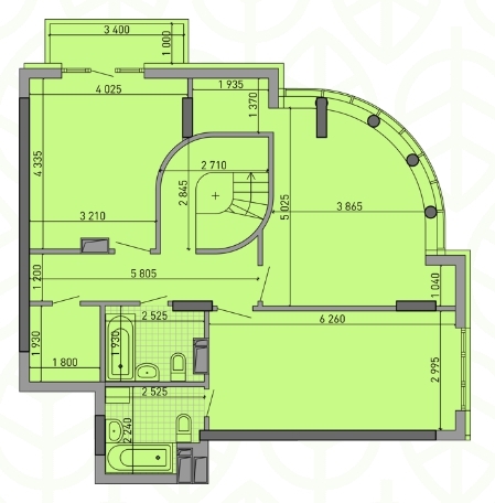 Дворівнева 164.69 м² в ЖК Паркове місто від 24 550 грн/м², Київ