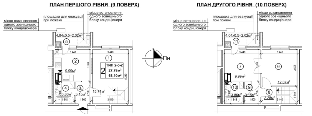 2-комнатная 68.1 м² в ЖК Квартал Тарасовский от 11 750 грн/м², с. Тарасовка