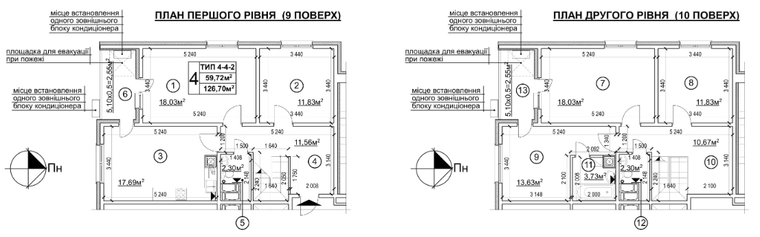 4-кімнатна 126.7 м² в ЖК Квартал Тарасівський від 10 100 грн/м², с. Тарасівка
