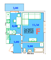 1-кімнатна 34.5 м² в ЖК LikeHouse від забудовника, смт Ворзель