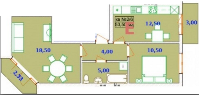 2-кімнатна 53.5 м² в ЖК LikeHouse від забудовника, смт Ворзель