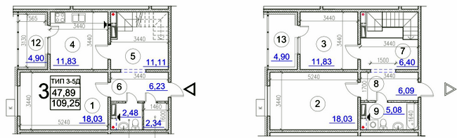 3-комнатная 109.25 м² в ЖК Выгуровщина-20 от 17 900 грн/м², Киев