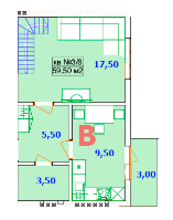 2-кімнатна 59.5 м² в ЖК LikeHouse від забудовника, смт Ворзель