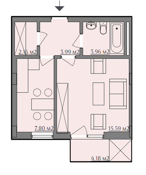 1-комнатная 34.75 м² в ЖК на ул. Варшавская, 201А от 33 800 грн/м², Львов