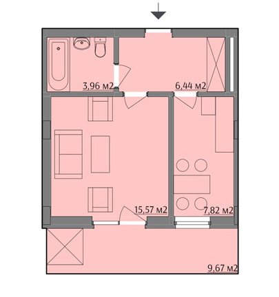 1-комнатная 36.51 м² в ЖК на ул. Варшавская, 201А от 33 800 грн/м², Львов