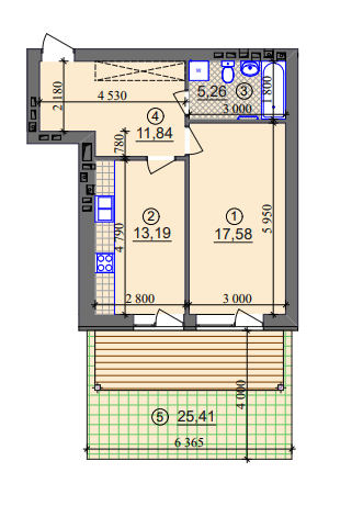 1-кімнатна 47.87 м² в ЖК Ліпінка від 28 940 грн/м², Київ