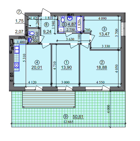 3-комнатная 84.19 м² в ЖК Липинка от 26 500 грн/м², Киев