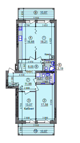 3-комнатная 100.49 м² в ЖК Липинка от 26 505 грн/м², Киев