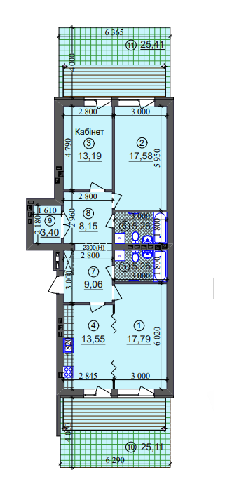 3-кімнатна 93.24 м² в ЖК Ліпінка від 26 505 грн/м², Київ