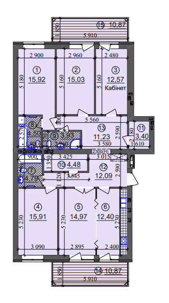 5+ комнат 137.74 м² в ЖК Липинка от 26 505 грн/м², Киев