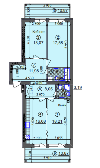 3-кімнатна 100.49 м² в ЖК Ліпінка від 26 505 грн/м², Київ