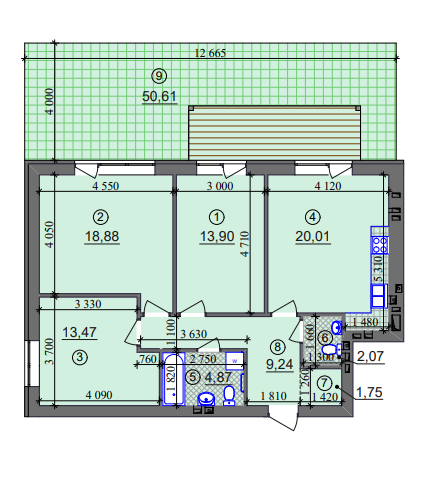 3-кімнатна 84.19 м² в ЖК Ліпінка від 26 500 грн/м², Київ