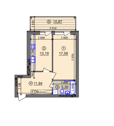 1-кімнатна 51.13 м² в ЖК Ліпінка від 25 000 грн/м², Київ