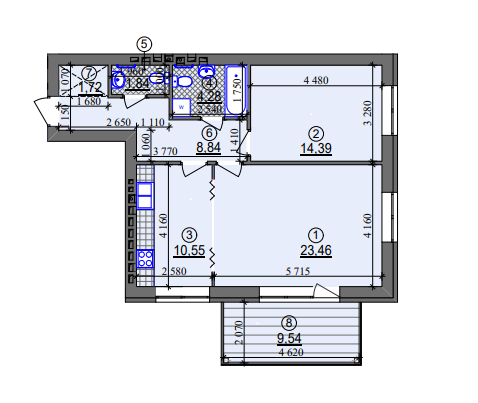 2-кімнатна 67.94 м² в ЖК Ліпінка від 26 505 грн/м², Київ