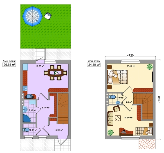 Таунхаус 50.75 м² в Таунхаус Крюковщина от 9 500 грн/м², с. Крюковщина