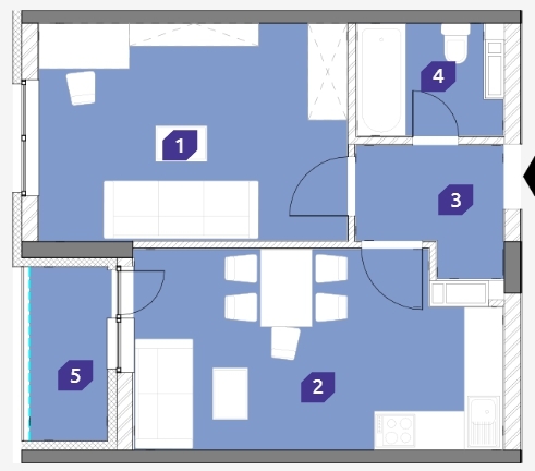 1-кімнатна 43.48 м² в ЖК OK`LAND від 27 858 грн/м², Київ