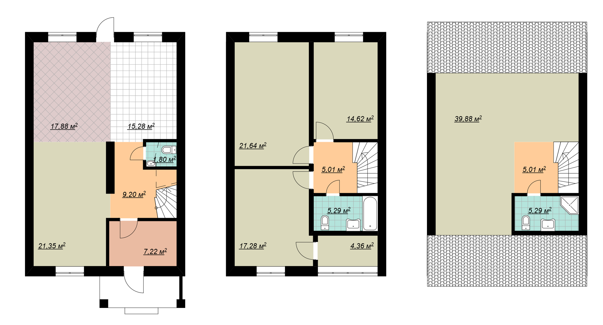 Таунхаус 136 м² в Таунхаус Bavaria House от 19 044 грн/м², с. Софиевская Борщаговка