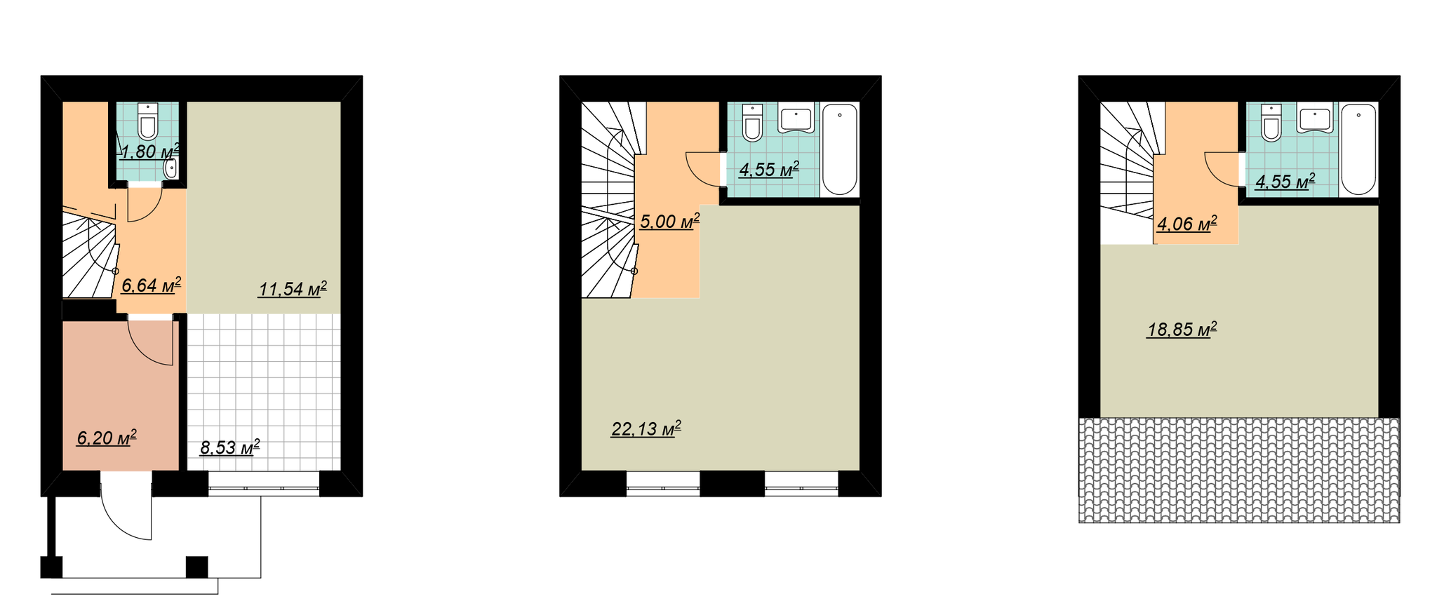 Таунхаус 100 м² в Таунхаус Bavaria House від 22 800 грн/м², с. Софіївська Борщагівка